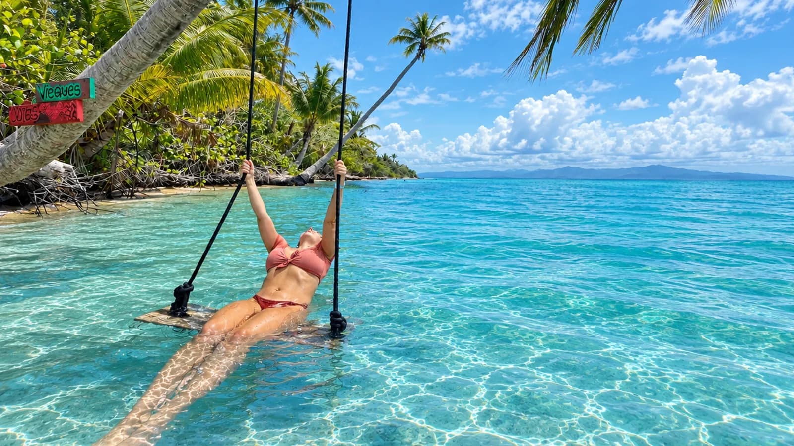 Woman relaxing on the beach